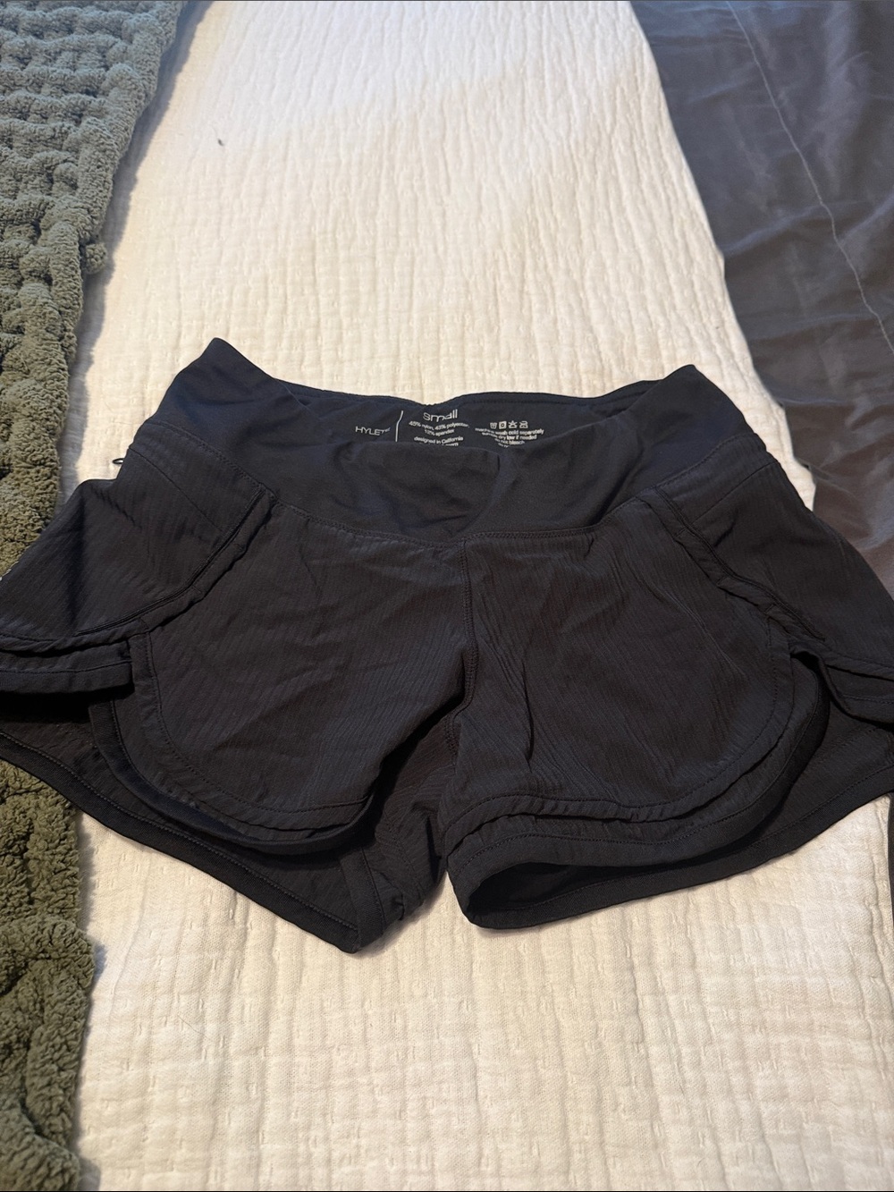 Hylete Black Women's Athletic Shorts with Side Pockets